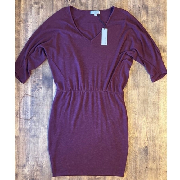 🆕️ Michael Stars V-Neck Dress. Relaxed Top & Fitted Bottom. NWT - Picture 8 of 10